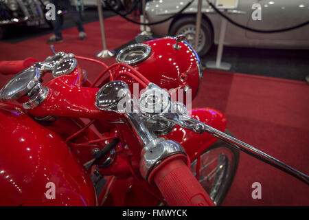 Dettaglio del motociclo retrò MV Agusta. Foto Stock