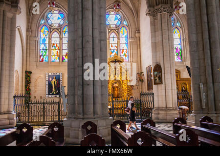 Cattedrale di Santa María la Real de La Almudena. Madrid. Spagna. Foto Stock