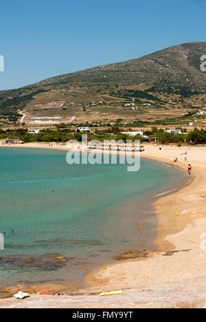 Griechenland, Kykladen, Paros, Golden Beach bei Aliki Foto Stock