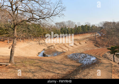 Deokpojin, che era un accampamento militare per Sondolmok di Joseon. Ci sono casemates contro la marina francese e U.S NAVY circa 150 sì Foto Stock