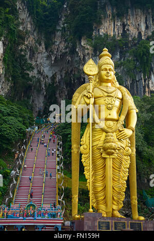 Famose Grotte Batu santuario vicino a Kuala Lumpur in Malesia Foto Stock