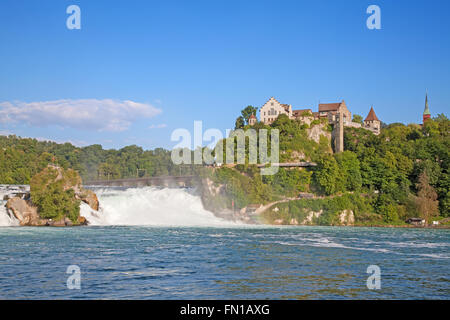 Rheinfall - la cascata più grande in Europa Foto Stock