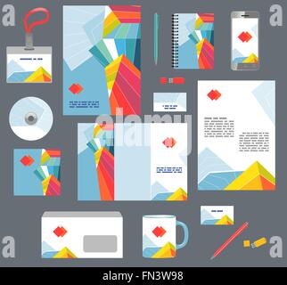 Lo stile aziendale di modelli di business. Impostare delle moderne abstract graphic design Illustrazione Vettoriale