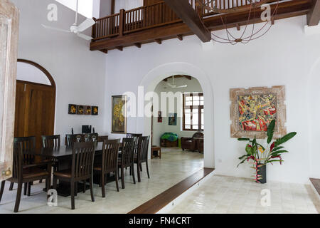 Interno del palazzo coloniale in fort Galle, Sri lanka, Asia Foto Stock