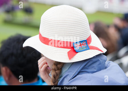 Ventola britannica la visione di tiro con l'arco,Lords Cricket Ground durante le Olimpiadi,Londra,2012,l'Inghilterra,UK, Europa. Foto Stock