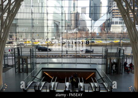 Brookfield ingresso posto nella parte inferiore di Manhattan's Battery Park City, NYC New York Foto Stock