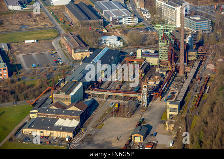 Vista aerea, area commerciale Henrich Park, ex acciaierie, ex sito dell'Hattinger Henrichshütte, il cambiamento strutturale, Foto Stock