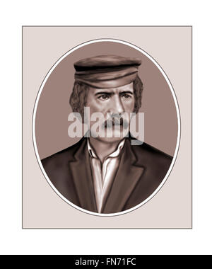 David Livingstone, 1813-1873, missionaria, Ritratto Foto Stock