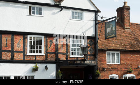 Il White Hart Hotel, Dorchester on Thames, Oxfordshire, Inghilterra Foto Stock