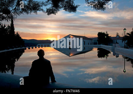 La laguna, Cañaveral de Leon, provincia di Huelva, regione dell'Andalusia, Spagna, Europa Foto Stock