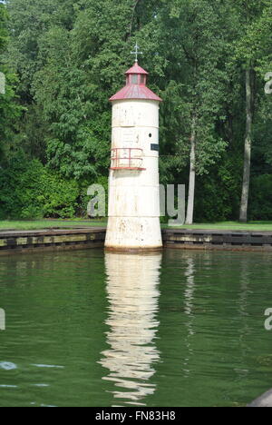 Gli acquedotti di luce a Presque Isle Park Foto Stock