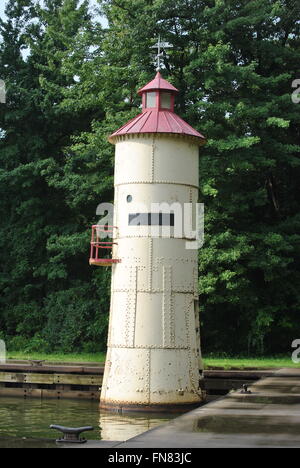 Gli acquedotti di luce a Presque Isle Park Foto Stock