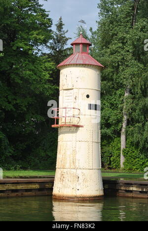 Gli acquedotti di luce a Presque Isle Park Foto Stock