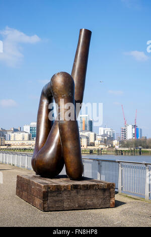 "Libertà Grip" Gary Hume, penisola di Greenwich, London, England, Regno Unito Foto Stock