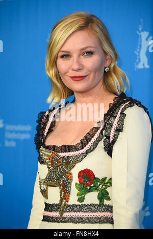 La 66internazionale annuale Festival del Cinema di Berlino (Berlinale) - Midnight Special - Photocall presso il Grand Hyatt Hotel dotato di: Kirsten Dunst Dove: Berlino, Germania Quando: 12 Feb 2016 Foto Stock