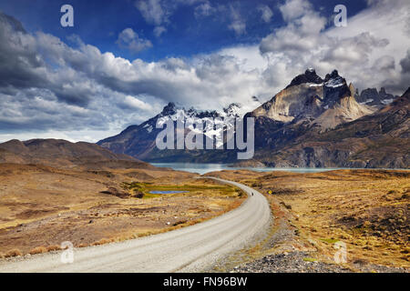 Parco Nazionale di Torres del Paine, Patagonia, Cile Foto Stock