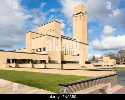 Municipio di Dudok a Hilversum, Paesi Bassi Foto Stock