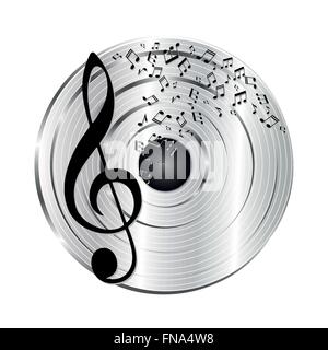 Musica record di platino Illustrazione Vettoriale