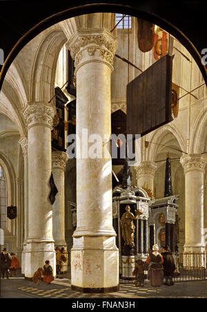 La Tomba di Guglielmo il silenzio di Nieuwe Kerk di Delft, 1651 Gerard Houckgeest 1600 1661 Paesi Bassi olandese Holland Foto Stock