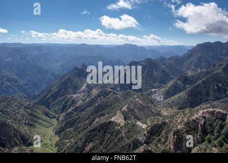 Paesaggi del Canyon di rame a Chihuahua, Messico Foto Stock