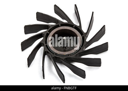 Eliche di ventilatore, isolati su sfondo bianco Foto Stock