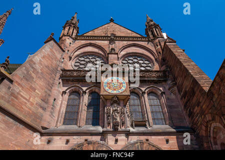 Orologio astronomico, Cattedrale di Nostra Signora di Strasburgo Alsace Francia Foto Stock