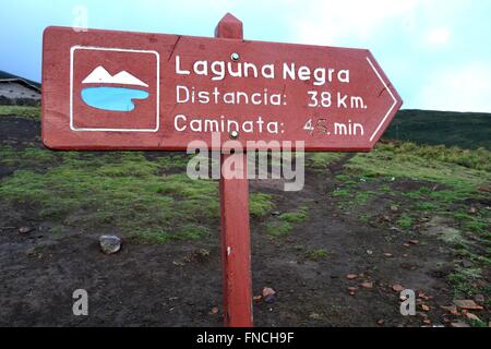 Modo di Laguna Negra - El Porvenir village - ' Las Huaringas ' di HUANCABAMBA. Dipartimento di Piura .PERÙ Foto Stock