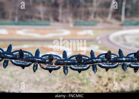 Recinzione decorative appese ostruzione della catena Foto Stock