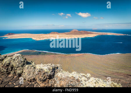 Mirador del Rio a Lanzarote, Isole Canarie, Spagna Foto Stock