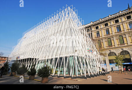 Europa , Italia , Lombardia , Milano , expo 2015 , expo gate , Piazza Castello Foto Stock