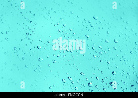 Gocce d'acqua sullo sfondo di una finestra Foto Stock