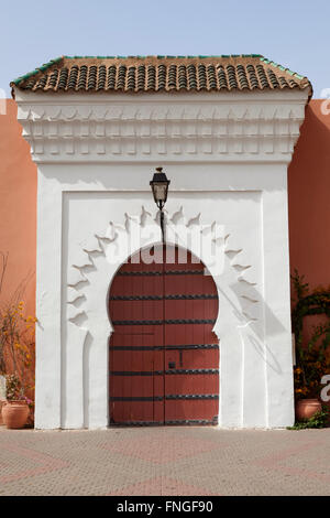 Gate marocchina di Marrakech, Marocco Foto Stock