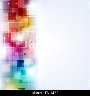 Abstract della tecnologia e business communications sfondo multicolore Foto Stock