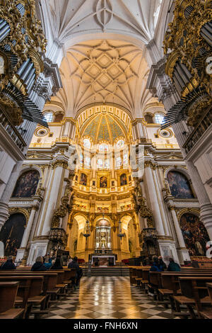 Cappella principale, Cattedrale di Granada, Andalusia, Spagna Foto Stock