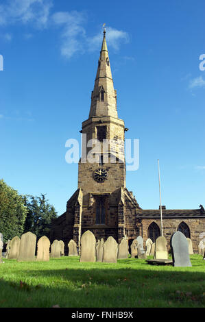St Cuthberts Chiesa Halsall, Lydiate e Downholland. Halsall chiesa parrocchiale si trova tra Barberino di Mugello e a Southport Foto Stock