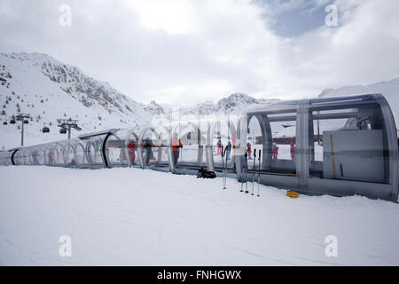 Tignes, Francia, Ski Resort Foto Stock