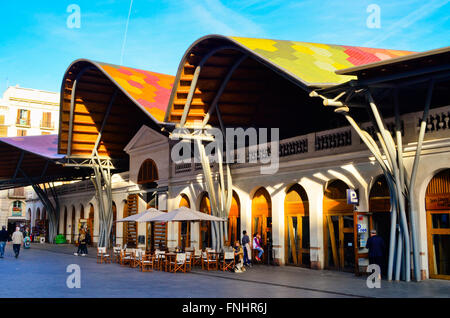 Mercat de Santa Caterina. Barcellona, in Catalogna, Spagna. Foto Stock