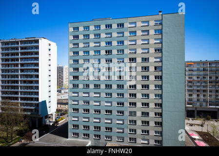 Edifici condominiali in 'Esplanade' distretto, Strasburgo, Alsazia, Francia, Europa Foto Stock