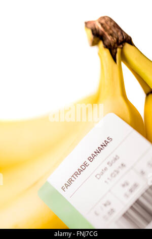 Fairtrade banane Foto Stock