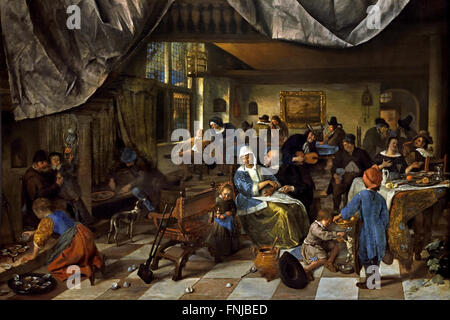 The Life of Man 1665 Jan Steen 1626 - 1679 Olanda Foto Stock