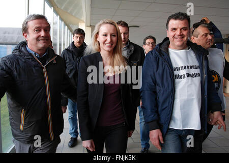 Marion Marchal-Le Pen Roma 15-03-2016 Convegno "L'Europa delle mille Patrie'. Convenzione "l'Europa delle mille patrie' Photo Samantha Zucchi Insidefoto Foto Stock