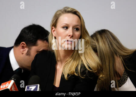 Marion Marchal-Le Pen Roma 15-03-2016 Convegno "L'Europa delle mille Patrie'. Convenzione "l'Europa delle mille patrie' Photo Samantha Zucchi Insidefoto Foto Stock