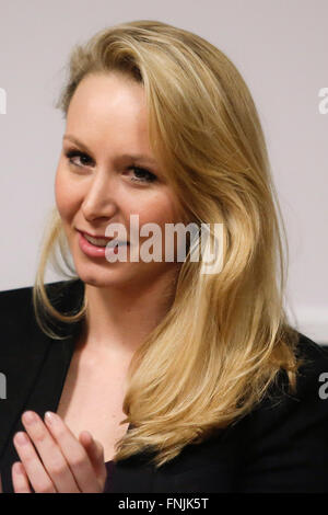 Marion Marchal-Le Pen Roma 15-03-2016 Convegno "L'Europa delle mille Patrie'. Convenzione "l'Europa delle mille patrie' Photo Samantha Zucchi Insidefoto Foto Stock