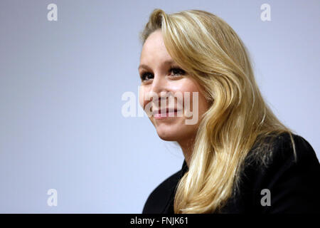 Marion Marchal-Le Pen Roma 15-03-2016 Convegno "L'Europa delle mille Patrie'. Convenzione "l'Europa delle mille patrie' Photo Samantha Zucchi Insidefoto Foto Stock