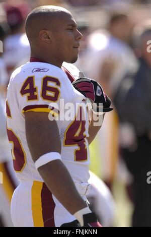 Tampa, Florida, Stati Uniti d'America. Xix Nov, 2006. Nov. 19, 2006; Tampa, FL, Stati Uniti d'America; Washington Redskins running back (46) Ladell Betts in azione contro il Tampa Bay Buccaneers presso Raymond James Stadium. ZUMA Press/Scott A. Miller © Scott A. Miller/ZUMA filo/Alamy Live News Foto Stock