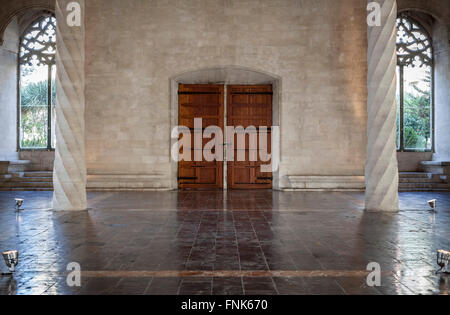 Interior Sa Llotja, stile gohitc, Palma di Maiorca, isole Baleari, Spagna. Foto Stock