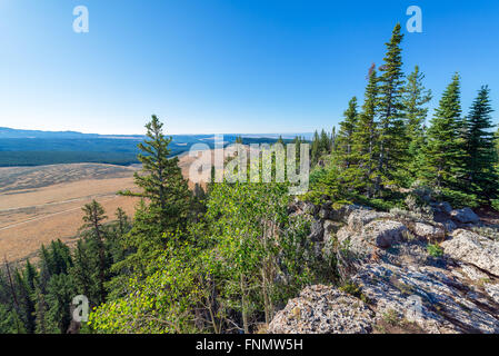 Drammatico paesaggio nel Wyoming come si vede dalla High Park Lookout Foto Stock