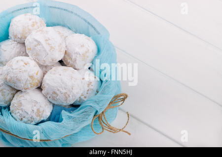 Tradizionali biscotti di Natale con le mandorle Foto Stock