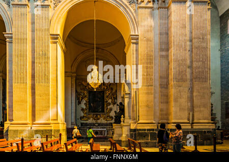 Interno. Cattedrale di Santa Agata a Catania, Sicilia, Italia. Foto Stock
