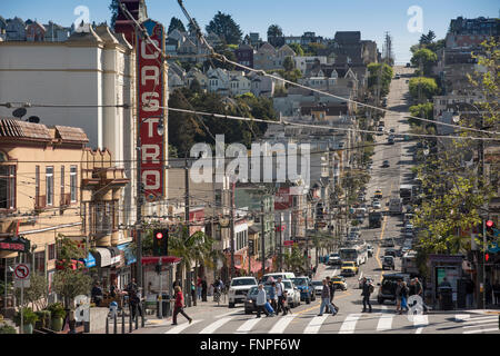 Il quartiere Castro di San Francisco, California, Stati Uniti d'America Foto Stock